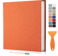 Large Photo Album Self Adhesive Scrapbook Album for 4×6 5×7 8×10 Pictures DIY Magnetic Linen Cover Album 60 Pages for Family Wedding Gifts with Metal Pen and Plastic Board by HenPisen