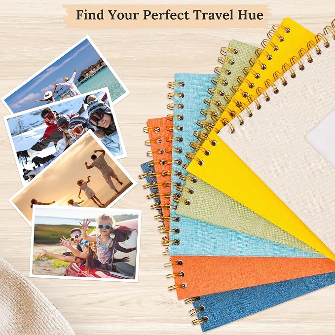 12"x12" Scrapbook Photo Album Linen Cover 40 Sheets 80 Pages White Paper | Beige Hardcover Kraft White Pages Memory Book, for Travel Wedding Guest Book Christmas Baby Shower Fits 4x6 & Instant Photos - Image 8