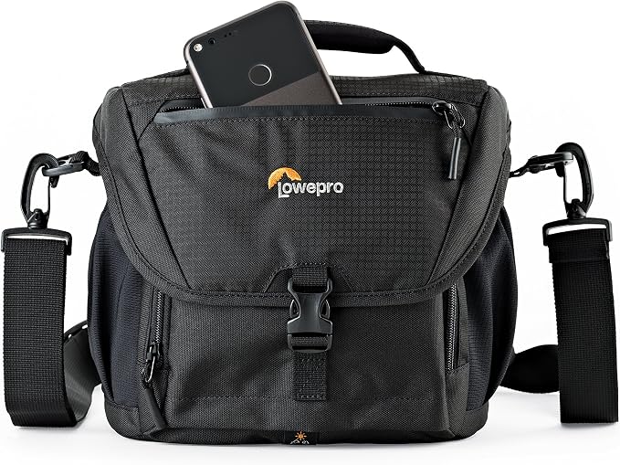 Lowepro LP37121, Nova 170 AW II Camera Bag, Fits DSLR with 24-105mm Attached Lens, Compact Photo Drone, 1-2 Additional Lenses, Flash, Black - Image 2