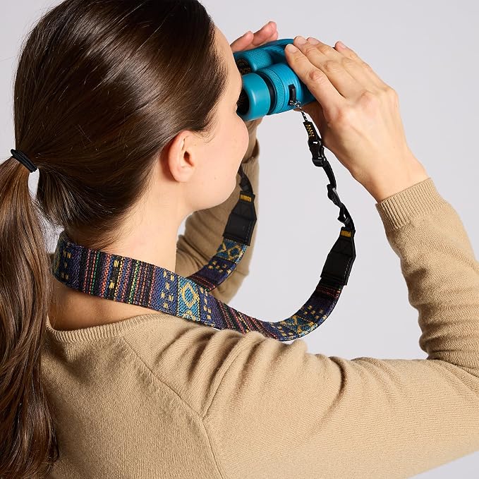Nocs Provisions NocLoc Woven Tapestry Strap, Binocular & Camera Carry Accessory for All‑Day Comfort Hold - Midnight - Image 8