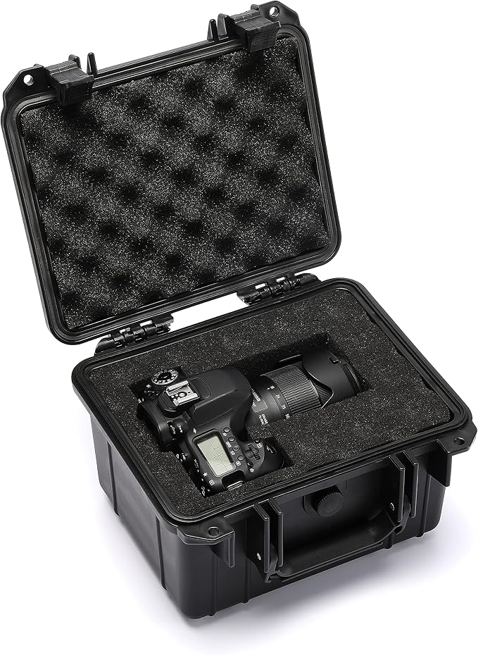 Mayouko Portable Tool Box with Shock- Proof Sponge, Water Proof Grade IP67, Waterproof Hard Case with Foam Insert, Handheld Gimbal Explosion-Proof Box, Waterproof Hard Case, 10.6 x 9.7 x 6.9 inch - Image 9