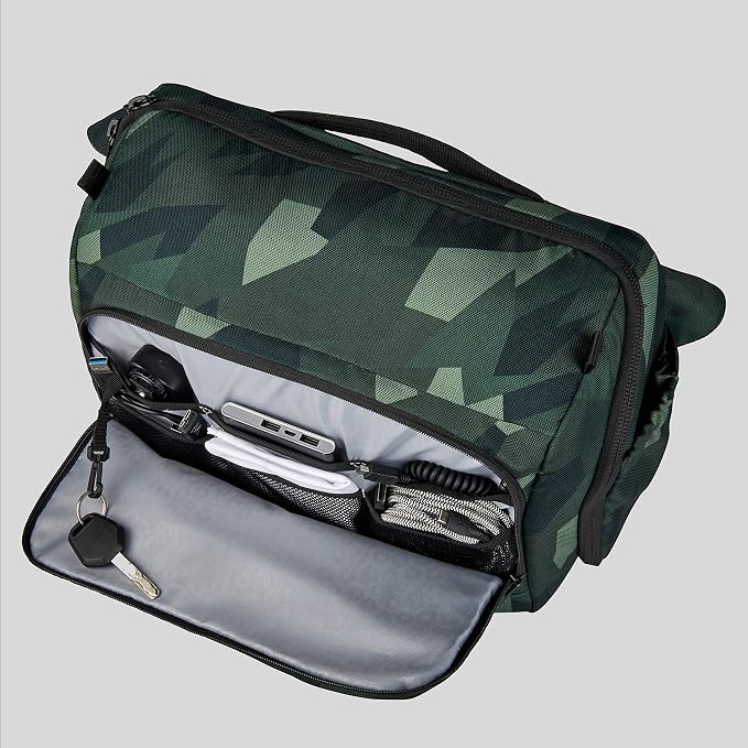 HEX Ranger DSLR XL Camera Sling – with Adjustable Carry Straps, Ample Interior Dividers, Water-Resistant Fabric, YKK Premium Zippers & More - Camo - Image 5