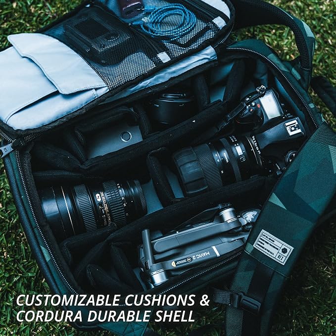 HEX Ranger DSLR XL Camera Sling – with Adjustable Carry Straps, Ample Interior Dividers, Water-Resistant Fabric, YKK Premium Zippers & More – Black - Image 9