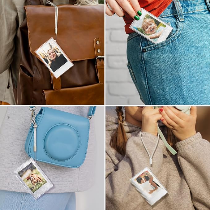 Instax Mini Polaroid Film Storage Case for Fujifilm Instax Mini EVO/12/11/9/8/99/90/40/SE Films, Instant Camera Photos Accessories, 2x3 Polaroid Picture Holder, Instax Photo Frame for Travel, 2 Pack - Image 3