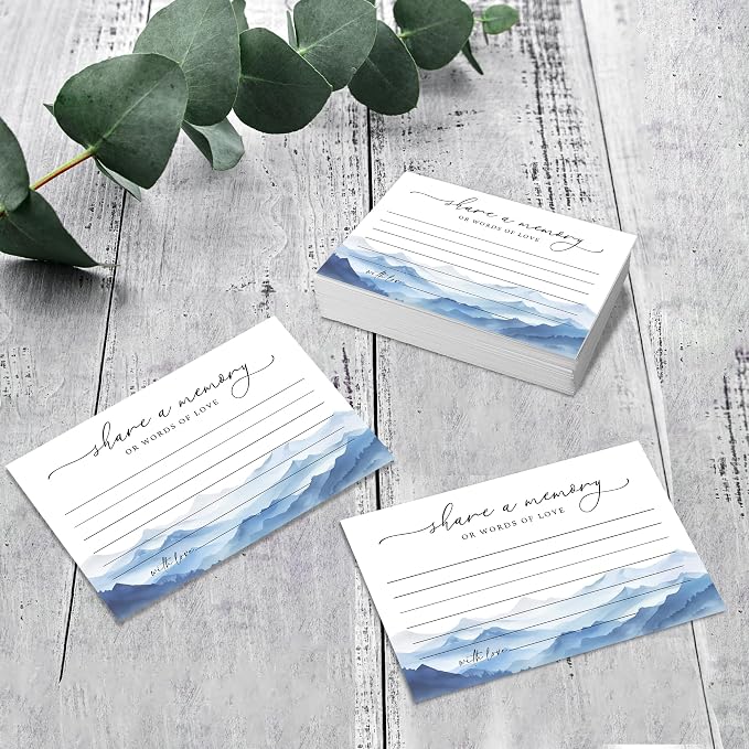 Share A Memory Cards for Celebration Of Life - Set of 50 Memorial Cards for Weddings, Anniversaries, Memorials, Funerals, Birthdays, Graduation, Retirement, Going Away -A05 - Image 3