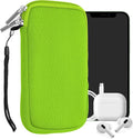 kwmobile Universal Phone Pouch Size L - 6.5" - Neoprene Smartphone Pouch with Zip - Water-Repellent Mobile Phone Case - Sleeve in Neon Green by kwmobile
