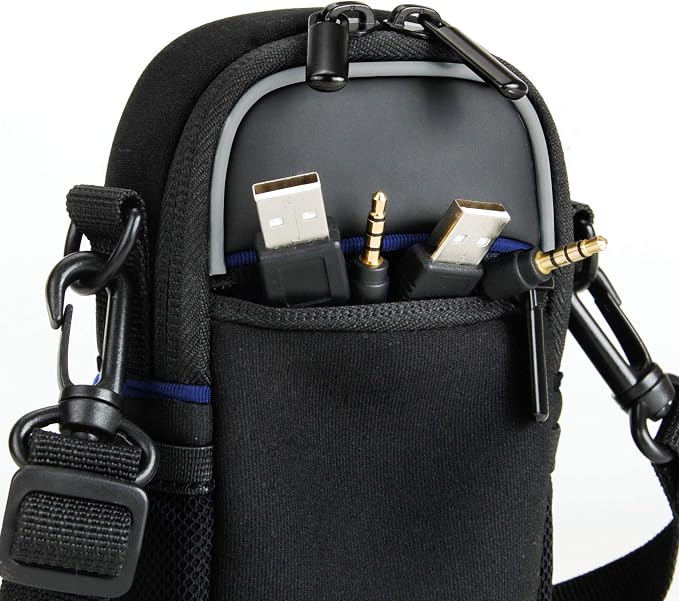 USA Gear Compact Camera Case Point & Shoot Camera Bag with Accessory Pockets, Rain Cover & Shoulder Strap Works W/Sony CyberShot, Canon PowerShot ELPH, Nikon COOLPIX, Olympus & More - Image 7