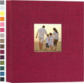 potricher Photo Album 4x6 Pictures, 1000 Pockets, Linen Cover, Red | Linen Cover, Front Window, Large Capacity 4x6 Picture Albums, Photo Book for Family, Wedding, Anniversary, Baby, Keepsake by potricher