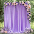 Lavender Purple Backdrop Curtain for Parties Backdrop Drape 10x8FT | Wrinkle Free Polyester Curtain Backdrop Draping Fabric for Backdrop Photoshoot Birthday Party Background,2 Panel 5x8FT by Wokceer