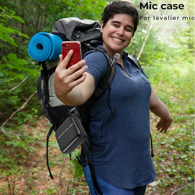 Mini Mic Case Wireless Lavalier Microphone Case for Wireless lavalier microphones Wireless Microphones Mini Tiny Mic Lapel Clip Microphones (Case only) - Image 3