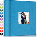 Artfeel Photo Album 4x6 with 1000 Pockets,Slip-in Picture Albums,Linen Cover Memory Book with Front Window,White Page Vertical Photo Book for Wedding,Family,Anniversare,Baby,Vacation by Artfeel