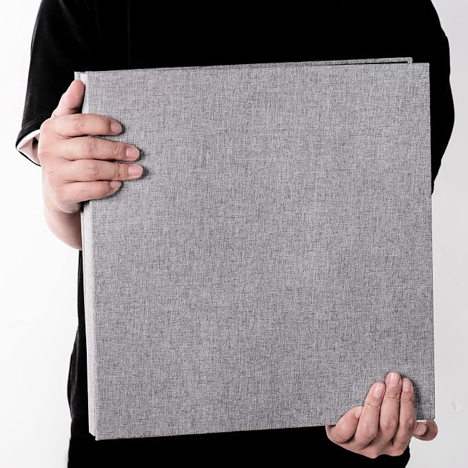 Super Large Photo Album Self Adhesive Scrapbook Album for 8×10 10×12 and Bigger Pictures DIY Magnetic Linen Cover Album 80 Sheets/160 Pages for Birthday Women Mom Wedding Baby Family Gifts - Image 5