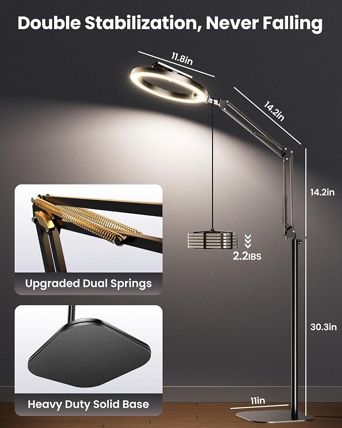 Magnetic Ring Light with Stand Tripod for iPhone – Evershop 10” Overhead Camera Mount, 70.8” Tall Adjustable Selfie Light with Phone Holder for Video Recording, Photography, Streaming - Image 4