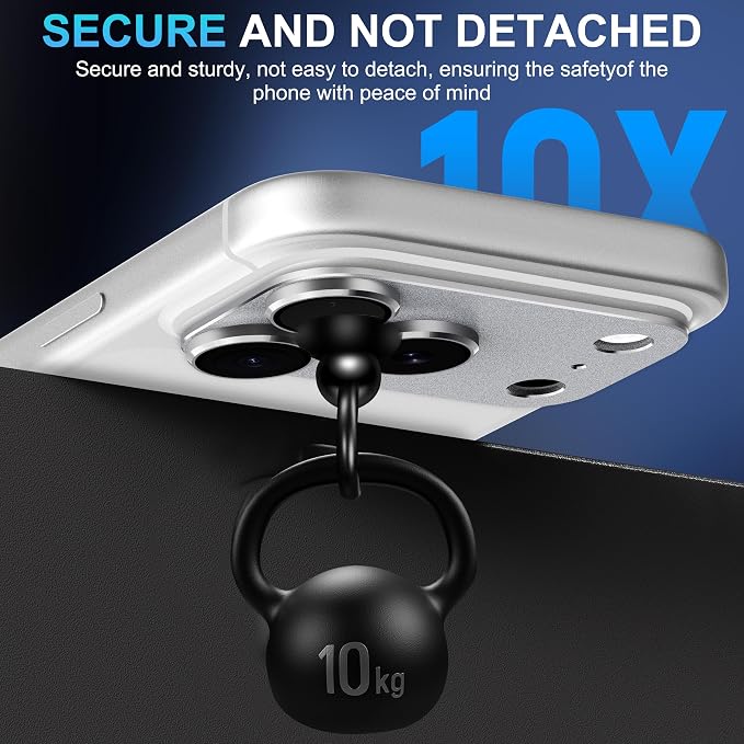 Suoman for iPhone 17 Pro Max Camera Lens Protector -Grey | [All-in-one Frosted] [Strong-Adhesion] Metal Frame Tempered Glass Camera Lens Cover - Image 6