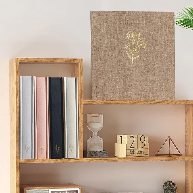 Holoary Photo Album 4x6 500 Photos 5 Pictures Per Page, 500 Pockets Picture Album, Linen Fabric Cover Big Picture Book for Photos, 4x6 Photo Albums for Family Weddings Travel Memories(Khaki) - Image 8