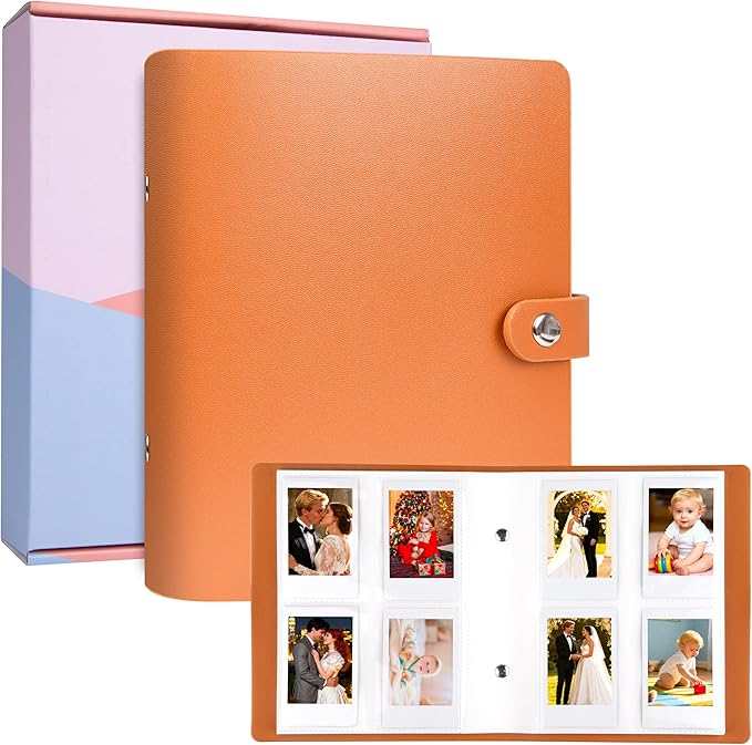 320 Pockets 2x3 Inch Photo Album for Polaroid & Instax Mini Pictures, Brown | PU Leather Cover, Gift Box Packaging, Acid-Free Pages, With Snap Closure, Securely Hold all Your Precious Instant Snapshots by VEICEVOL