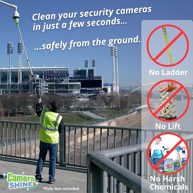 PRO Surveillance Cleaning Kit - Safely Clean Any Security Camera Safely from The Ground - Image 2