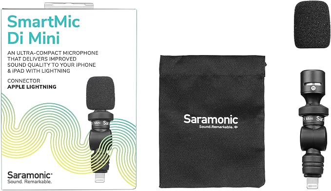 Saramonic SmartMic Di Mini | Ultra-Compact Omnidirectional Condenser Microphone with Lightning for iPhones & iPads - Image 4