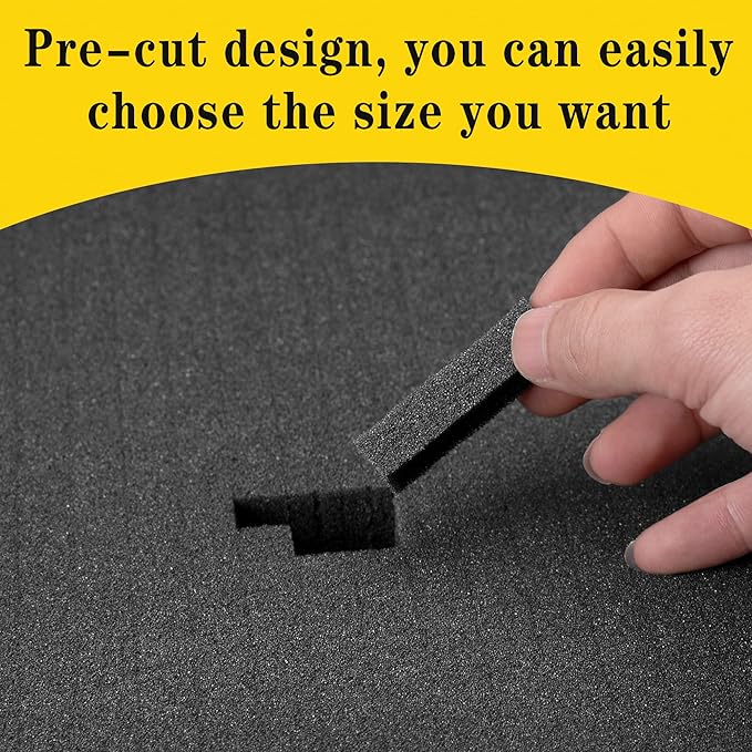 4 Pcs Pick Apart Foam Insert, 2 Size Pre Cube Sheet Foams with Bottom Use | 16 Inch Length Tool Box Foam, Elastic Packing Foams for Board Game Box Cases Storage Drawer - Image 3