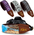 Art Tribute Custom Camera Strap World Map - Add Your Text and We Make It Especially For You Get Your Own Personalized Gift Camera Strap, No Shipping Cost! by ArtTribute