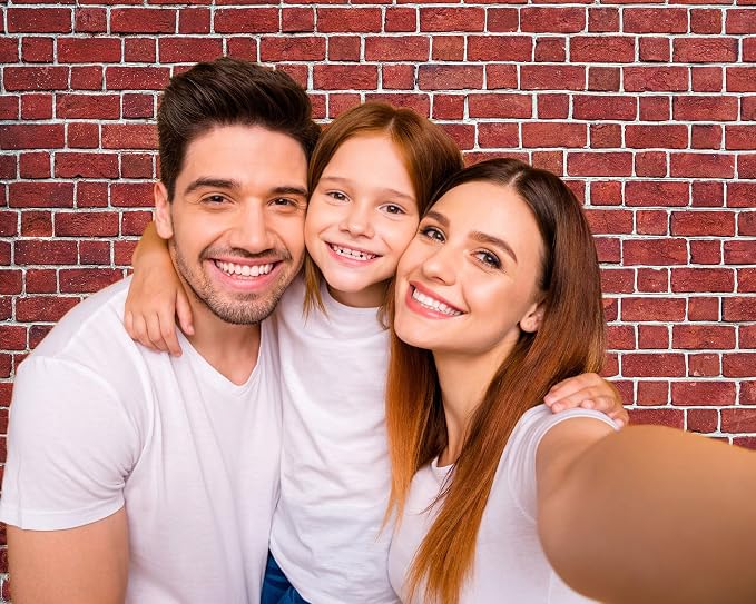 15 x 10 ft Red Brick Wall Backdrop Fabric Brick Photo Background | Large Polyester Brick Backdrop Cover for Photoshoot Home Fireplace Decoration, Newborn Birthday Party Decor - Image 3