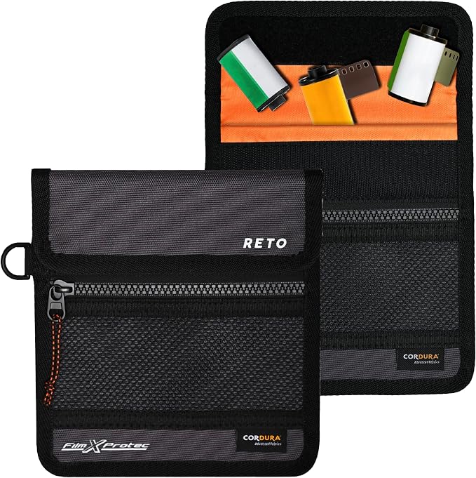 RETO Film X-Protec Bag - CORDURA Waterproof, X-Ray Proof, Lead-Free, Radiopaque Fabric, Lightweight, Durable Duo Layer, Radiation-Resistant Protective Film Bag Size S (16.5 x 18.0 cm) (One Piece) by RETO