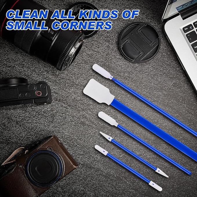 500 Pack Foam Tip Cleaning Swab Kit 5 Types Multi Purpose Swabs Cleanroom Sponge Stick Lint Free Foam Tip Swab for Printer Optics Lens Camera Arts and Crafts Automotive Detailing - Image 4