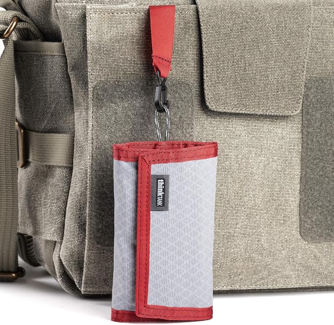 Think Tank Memory Card and Battery Wallet, Holds 2 CF or 4 SD Memory Cards (Chili Pepper Red) - Image 5