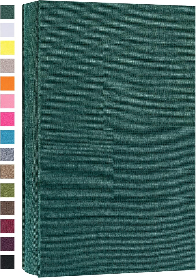potricher Photo Album 4x6, 300 Pockets, Linen Cover, Dark Green | Small Capacity 4x6 Picture Albums with Horizontal Pockets, 4x6 Photo Book for Family, Wedding, Baby, Anniversary by potricher