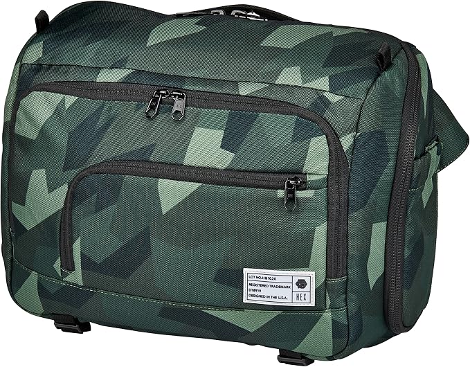 HEX Ranger DSLR XL Camera Sling – with Adjustable Carry Straps, Ample Interior Dividers, Water-Resistant Fabric, YKK Premium Zippers & More - Camo by HEX