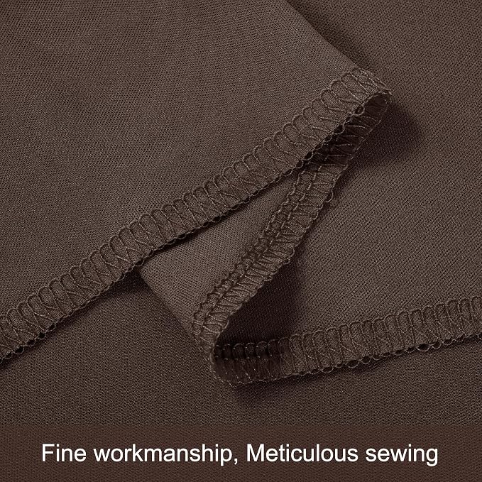 10 Panels Brown Backdrop Curtains for Wedding Party Wrinkle Free Backdrops Curtain Drapes Fabric Decorations Photo Back Drop Cloth for Baby Shower Photography Stage Reception 50ft(W) x 12ft(H) - Image 8