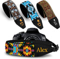 Art Tribute Custom Camera Strap Bohemian Yellow - Add Your Text and We Make It Especially For You Get Your Own Personalized Gift Camera Strap, No Shipping Cost! by ArtTribute