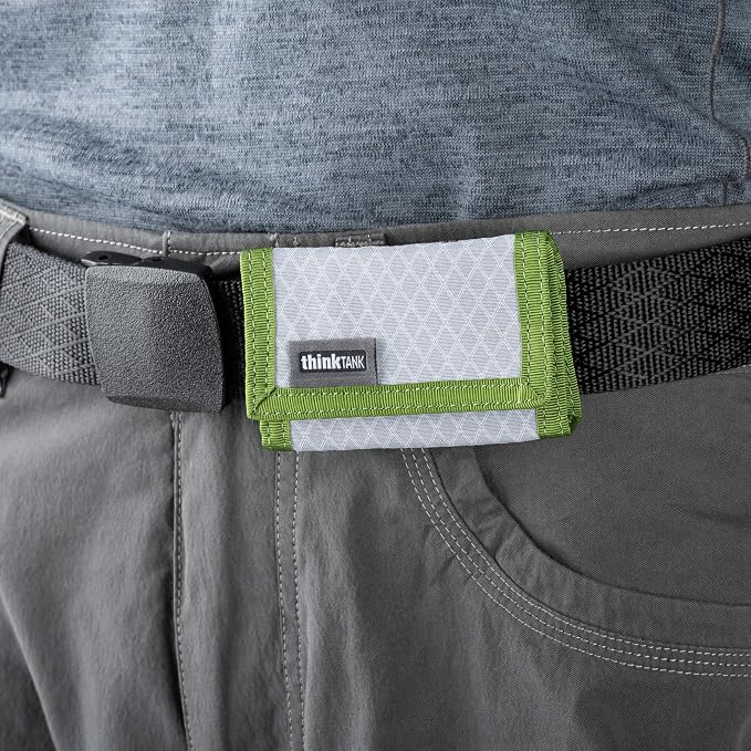 Think Tank Secure Pixel Pocket Rocket Mini Folding Wallet for 4 CFast or 4 CF Express Type B Memory Cards (Highland Green) - Image 8