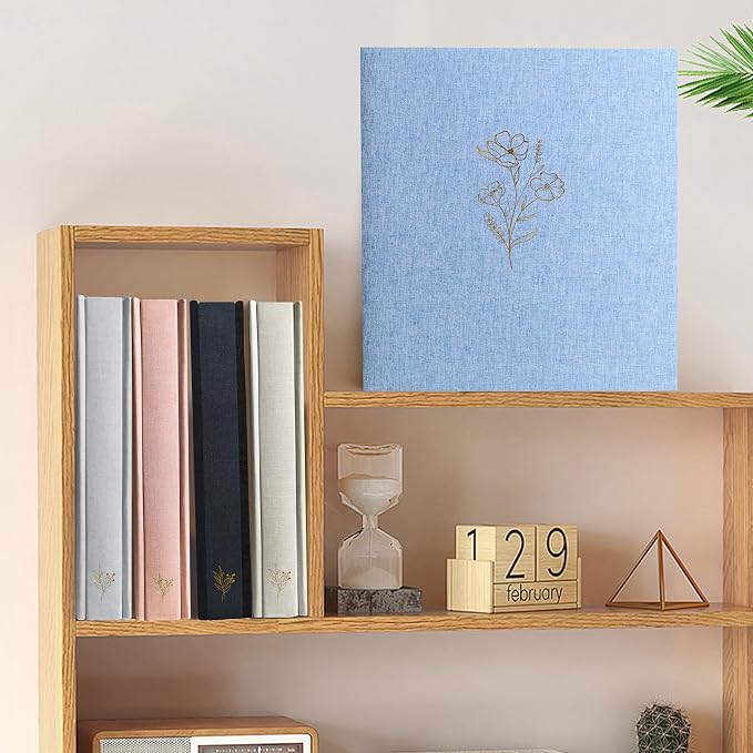 Holoary Photo Album 4x6 500 Photos 5 Pictures Per Page, 500 Pockets 4”x6” Picture Album, Linen Fabric Cover Big Picture Book for Photos, 4x6 Photo Albums for Family Weddings Travel Memories(Blue) - Image 6