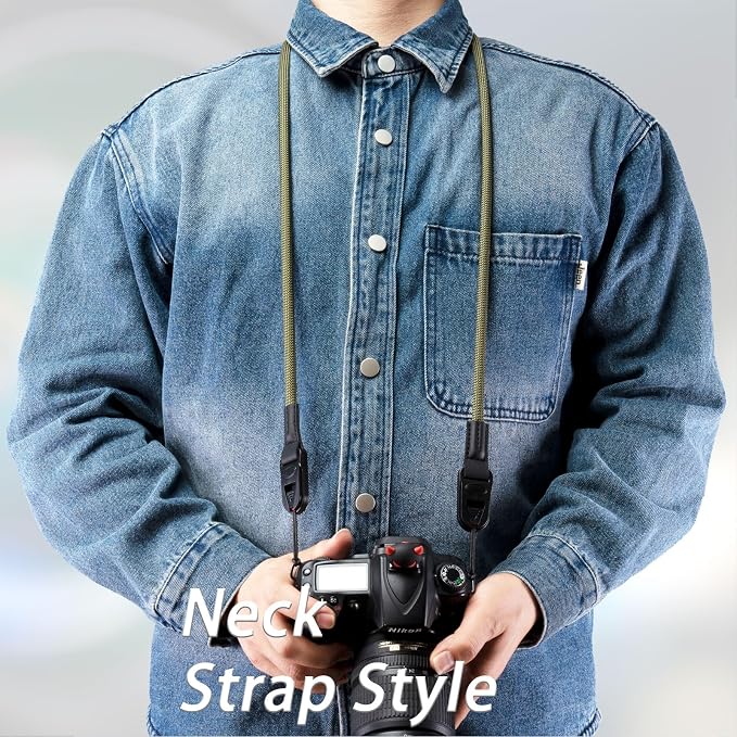 VKO Camera Strap Rope Quick Release Neck Shoulder Straps for Photographers | Film SLR DSLR Cameras Vintage Cute QD Nylon Adjustable - Image 8