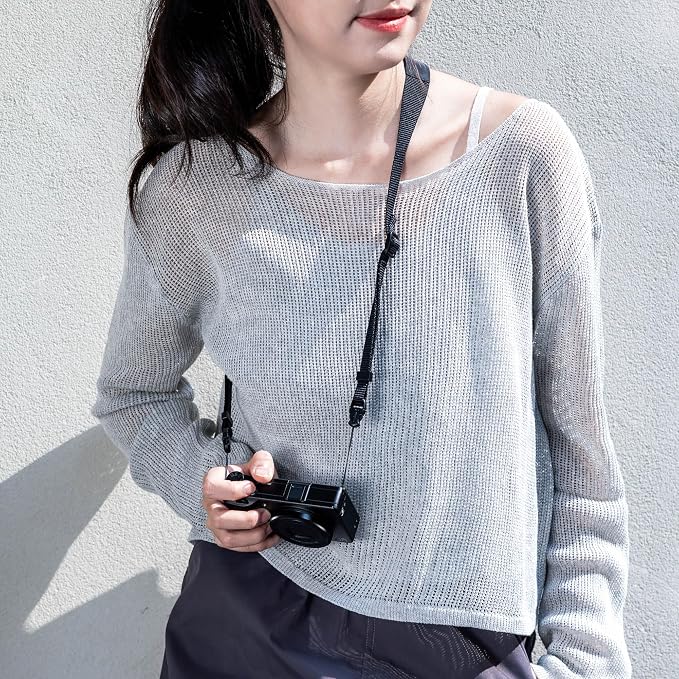 Camera Neck Strap w Leather Pad & Quick Release for GR IV III RX100 VII L10 | Camera Shoulder Strap for Ricoh GR IIIx HDF GRIV GRIII, RX100 VI V VA IV III Lumix L10,for Polaroid Go Now Gen 3rd D-LUX 8 7 - Image 8