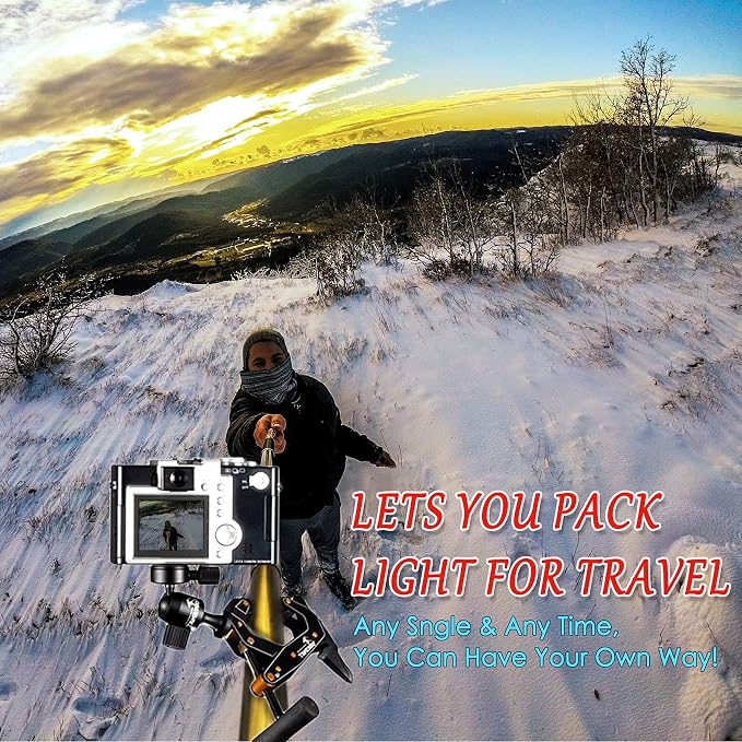 Camera Clamp Mount Tabletop C Clamp Mount Stand with Phone Holder, 360°Rotatable Mini Ball Head and 1/4" Screew Quick Release Clamp for GoPro/Brinno/DSLR/MILC/SLR Camera and Smartphone - Image 5