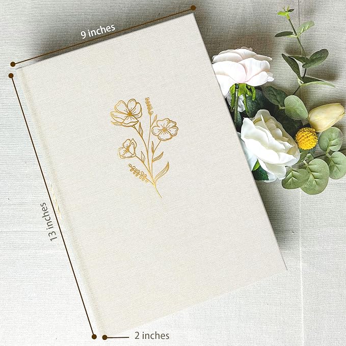 Holoary Photo Album 4x6 300 Photos, 300 Pockets 4”x6” Picture Album, Linen Fabric Cover Big Picture Book for Photos with Writing Area, 4x6 Photo Albums for Family Weddings Travel Memories(Beige) - Image 2
