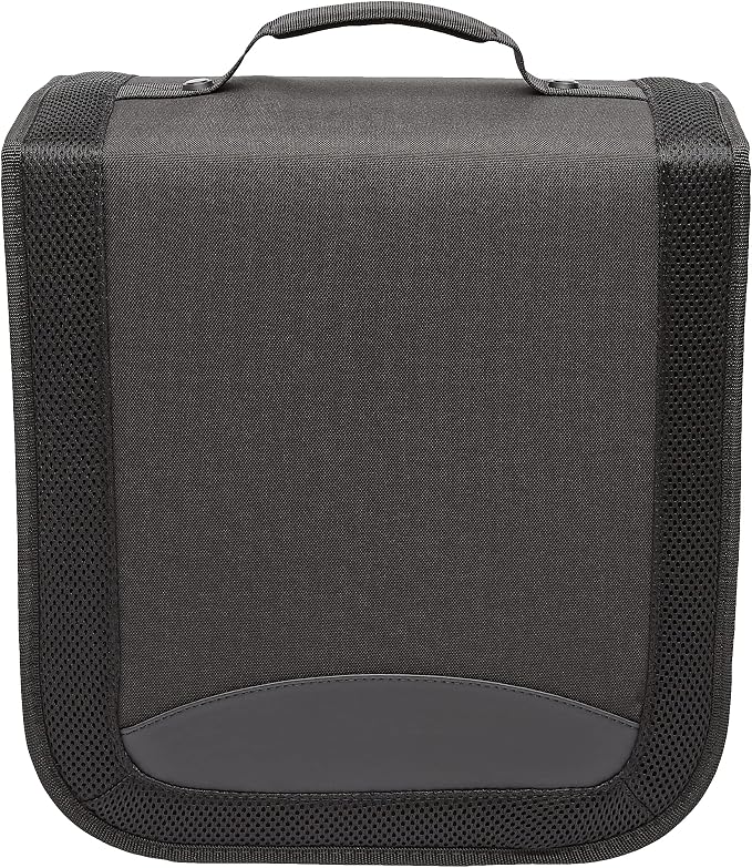 Amazon Basics Polyester CD/DVD Portable Storage Binder with Handle, 400-Capacity, Black by AmazonBasics