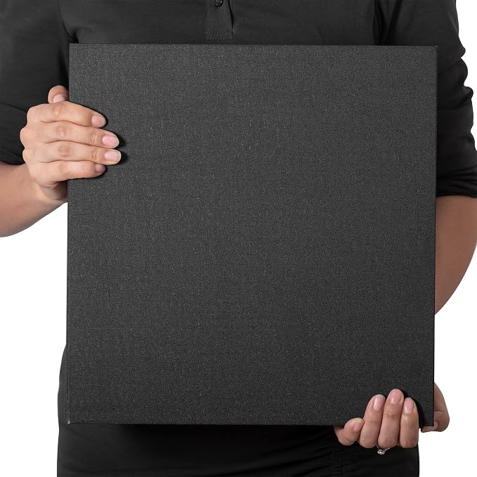 Large Photo Album Self Adhesive 4x6 5x7 3x5 8.5x11 Scrapbook Magnetic Album DIY Scrap Book Length 13 x Width 12.8 (Inches) 120 Black Sticky Pages Linen Cover DIY Photo Album(Black) - Image 6