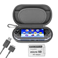 3 in 1 Kit for PSVita Case, PS Vita Case - 1 Pack | Includes Charging Cable & Micro SD Memory Card Adapter Compatible with PS Vita 1000/2000 3.6 or HENkaku System by Skywin