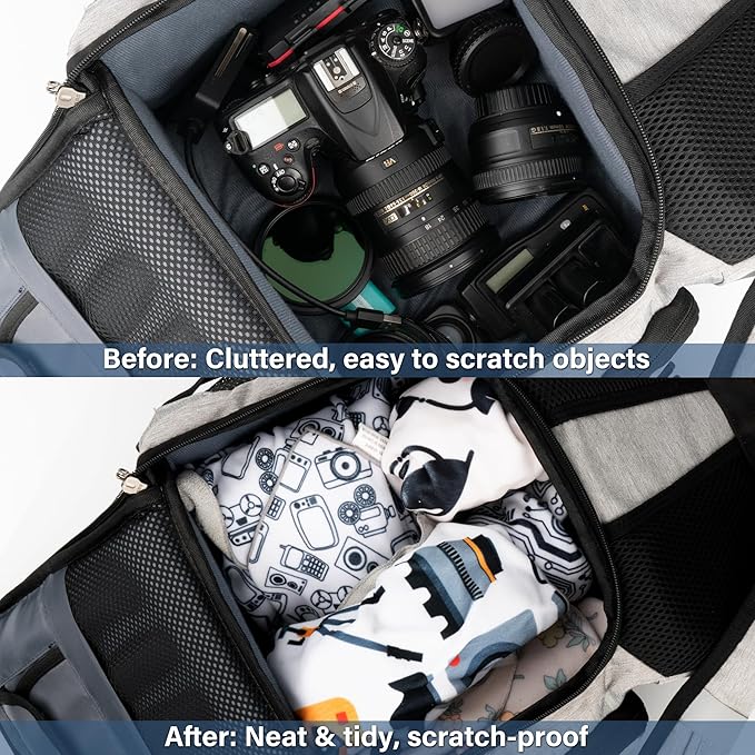 Walking Way Protective Wrap, Self-Adhesive Magic Cloth Camera Wrap, Storage Cloth, Anti-Scratch, Dustproof, Washable Lens Pouch for DSLR, Smartphones, Laptops, Cosmetic - Image 6