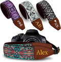 Art Tribute Custom Camera Strap - Add Your Text and We Make It Especially For You Get Your Own Personalized Gift Rhombus Boho Camera Strap, No Shipping Cost! by ArtTribute