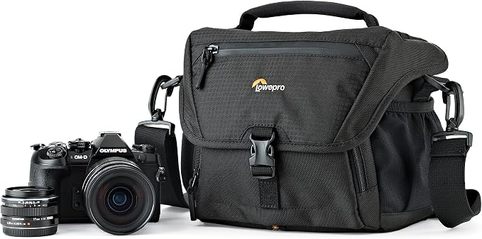 Lowepro LP37119, Nova 160 AW II Camera Bag, Customizable, Portable, Fits DSLR with 17-85 mm Attached Lens, Compact Drone, 1-2 Additional Lenses, Flash, Black - Image 7