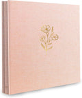 Holoary Photo Album 4x6 600 Photos 5 Pictures Per Page, 600 Pockets 4”x6” Picture Album, Linen Fabric Cover Big Picture Book for Photos, 4x6 Photo Albums for Family Weddings Travel Memories(Pink) by Holoary