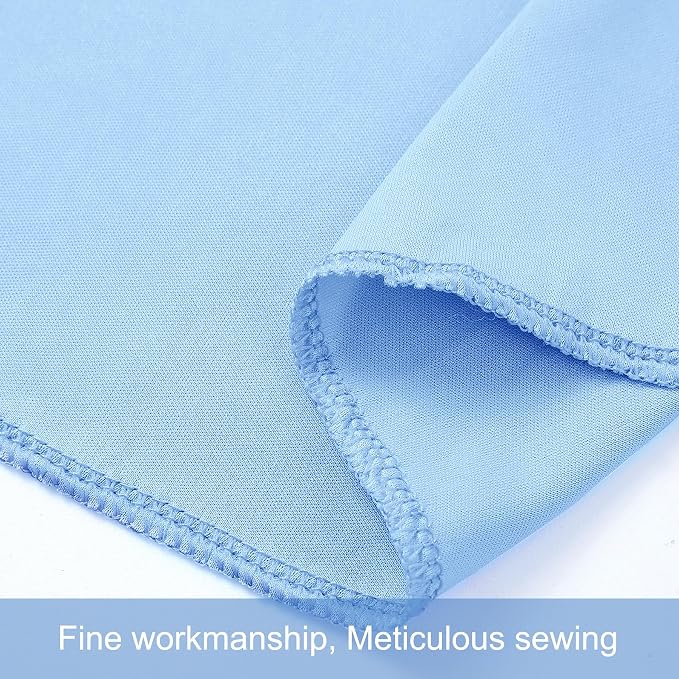 4 Panels Baby Blue Backdrop Curtains for Wedding Party Wrinkle Free Backdrops Curtain Drapes Fabric Decorations Photo Back Drop Cloth for Baby Shower Photography Stage Reception 20ft(W) x 12ft(H) - Image 8