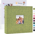 Mublalbum 12x12 Inch 3 Ring DIY Scrapbook Photo Album 40 Pages, Green | 3 Ring Binder Scrapbook, Linen Cover, 20 Plastic Sleeves 40 Pages, Memory Book for Wedding, Baby, Family, DIY Projects by Mublalbum