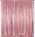 Poise3EHome Fuchsia Pink Sequin Backdrop,8FT x 10FT Sequin Photography Backdrop Curtain for Party Decoration by Poise3EHome