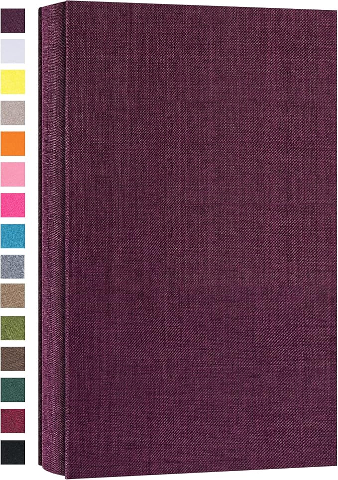 potricher Photo Album 4x6, 300 Pockets, Linen Cover, Purple | Small Capacity 4x6 Picture Albums with Horizontal Pockets, 4x6 Photo Book for Family, Wedding, Baby, Anniversary by potricher