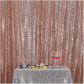 Poise3EHome 7FT x 7FT Rose Gold Sequin Photography Backdrop Curtain for Party Decoration, Rose Gold by Poise3EHome